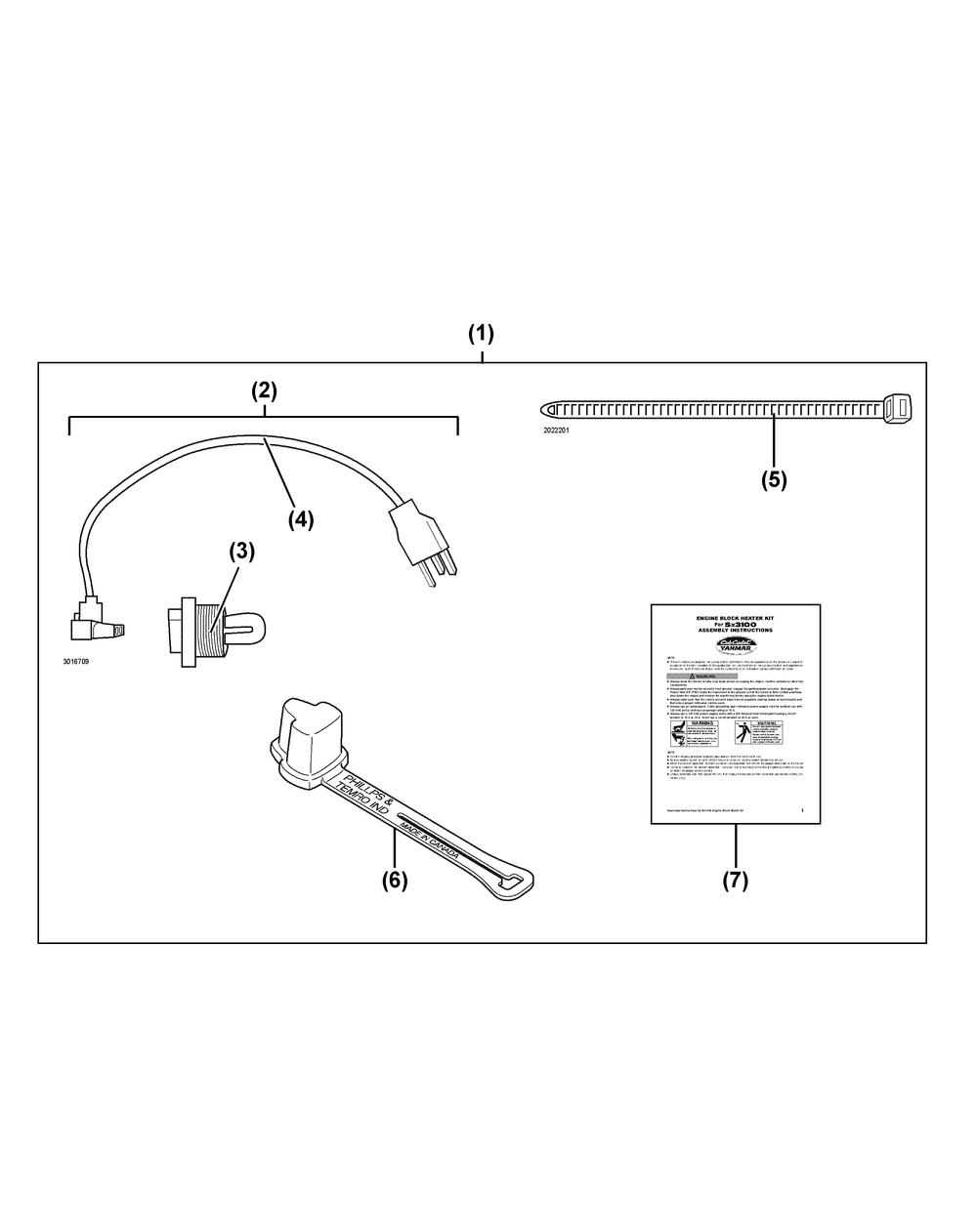 Engine Block Heater Kit Diagram and Parts List for SX3100 54ALB4S727-54ALB4SW727-54ALB4SX727-54ALB4SY727-54ALB4SZ727-54AMB4S727-54AMB4SW727-54AMB4SX727-54AMB4SY727-54AMB4SZ727 Cub Cadet Lawn Tractor